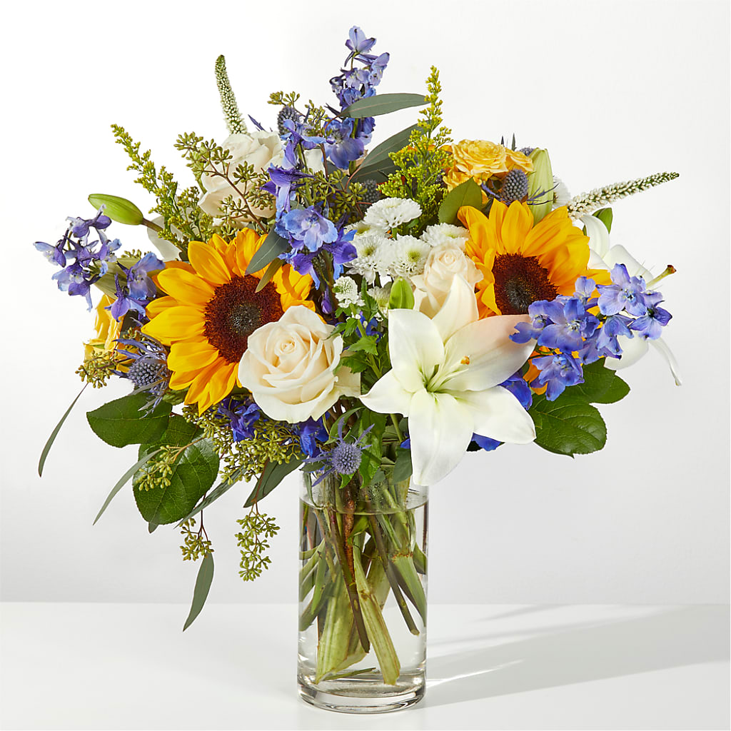 Wonderfully Sunny Bouquet – Tinys Flowers, Lansing IL