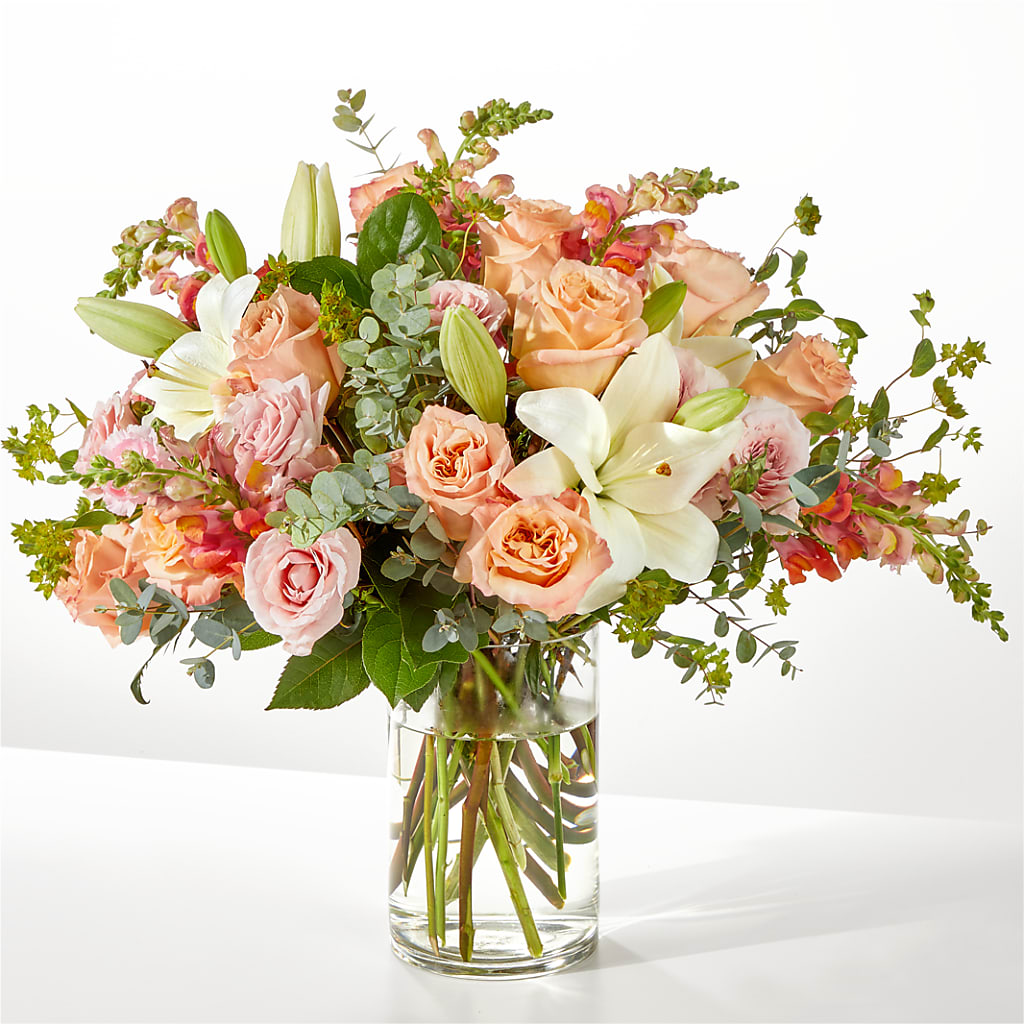 Grapefruit Splash Bouquet – Tinys Flowers, Lansing IL
