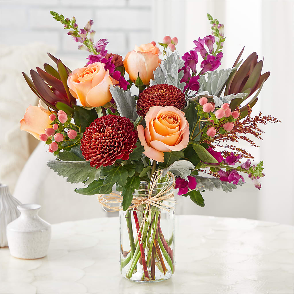 Moody Hues Bouquet – Tinys Flowers, Lansing IL