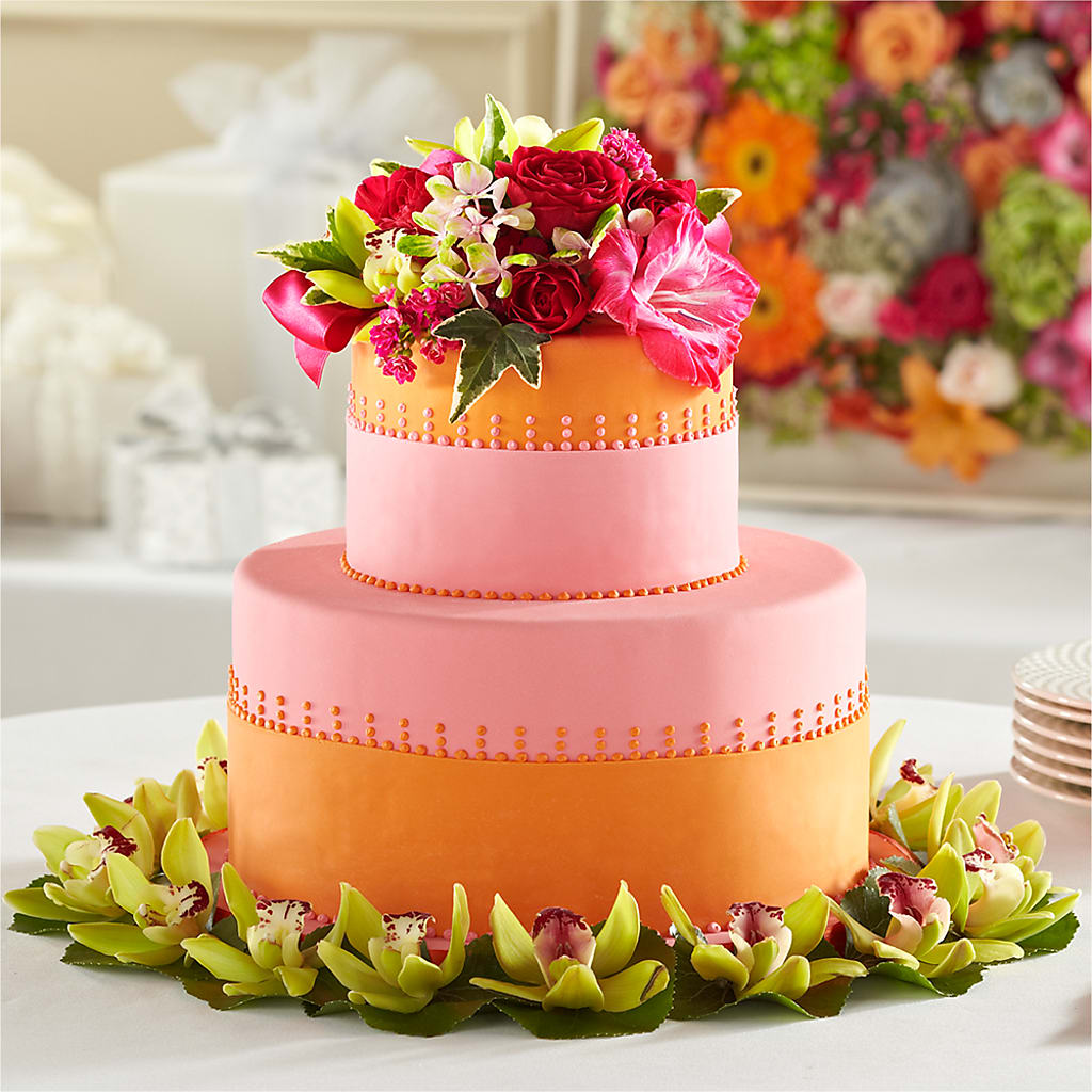 Sweet Citrus Cake Decor – Tinys Flowers, Lansing IL