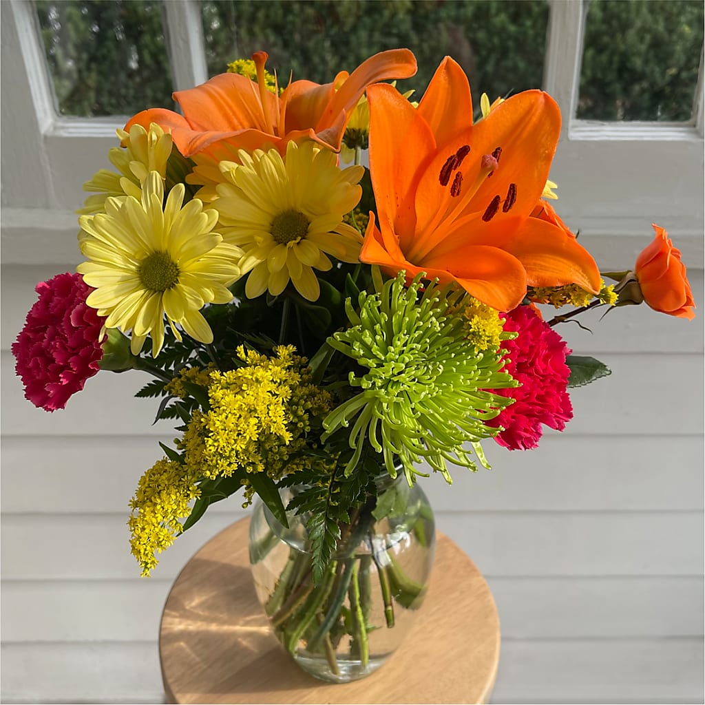Bold & Bright – A Florist Original –  Tinys Flowers, Lansing IL
