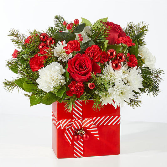 Presents Under the Tree Bouquet –  Tinys Flowers, Lansing IL