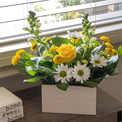 Sun Salutation Box Bouquet –  Tinys Flowers, Lansing IL