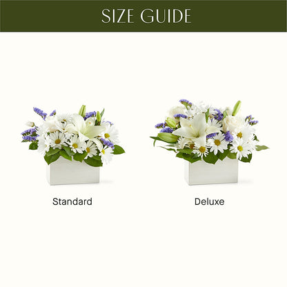 Beyond Blue Box Bouquet –  Tinys Flowers, Lansing IL