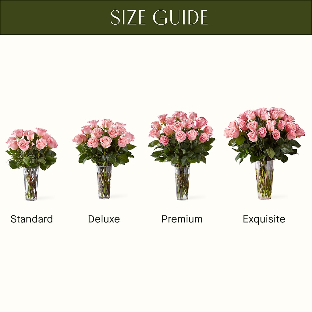 Long Stem Pink Rose Bouquet –  Tinys Flowers, Lansing IL