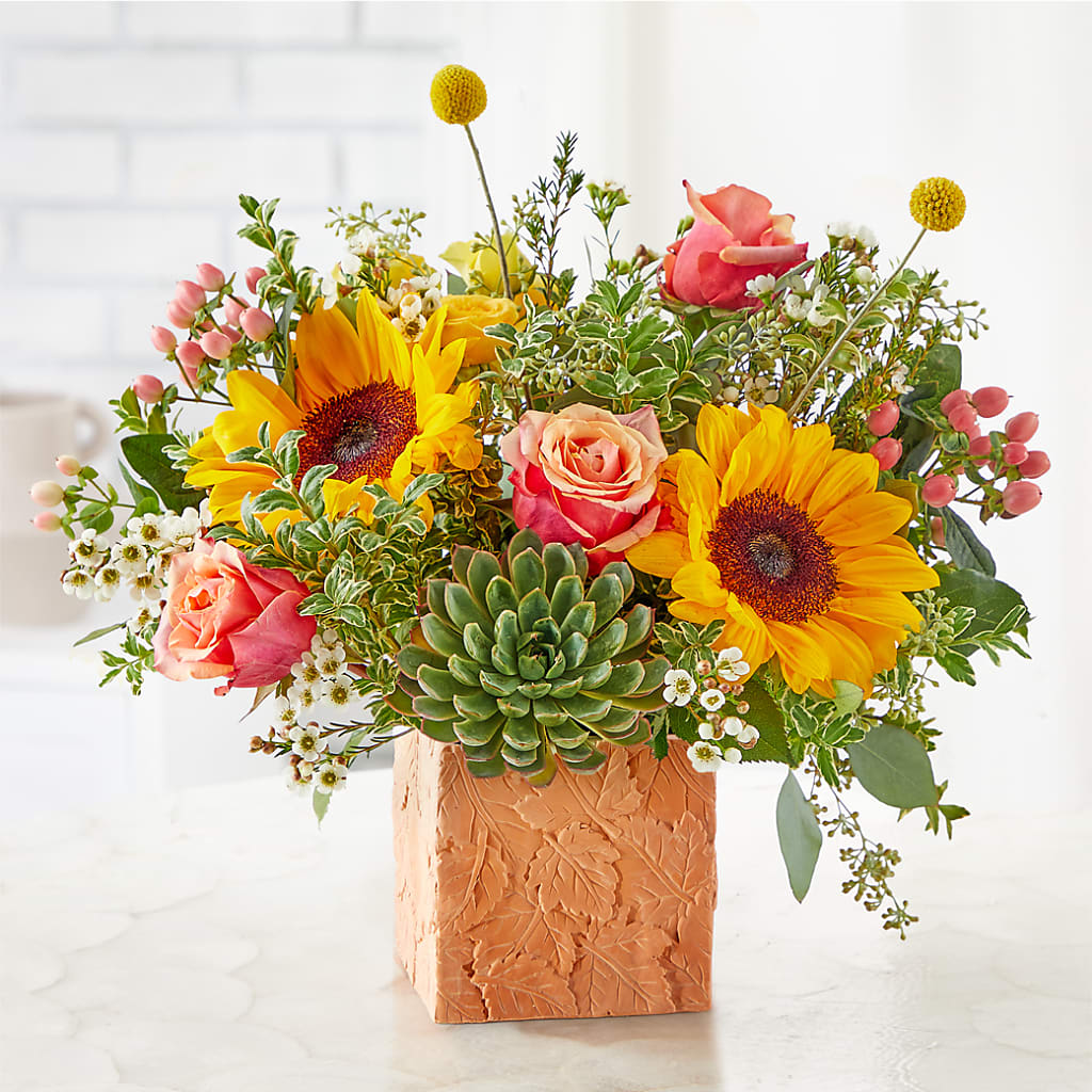 Sunflower Season Bouquet –  Tinys Flowers, Lansing IL
