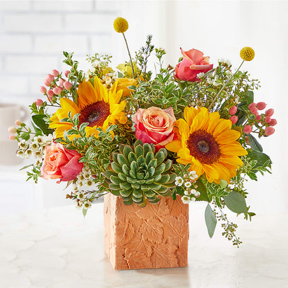 Sunflower Season Bouquet –  Tinys Flowers, Lansing IL