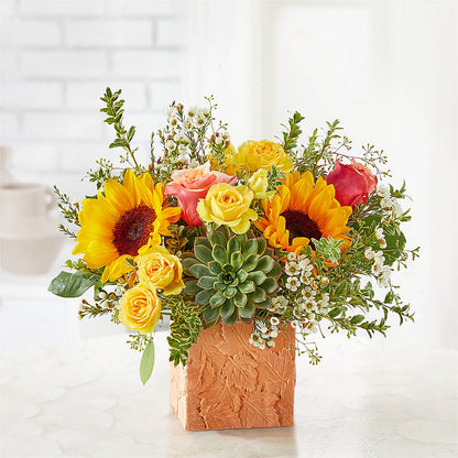 Sunflower Season Bouquet –  Tinys Flowers, Lansing IL