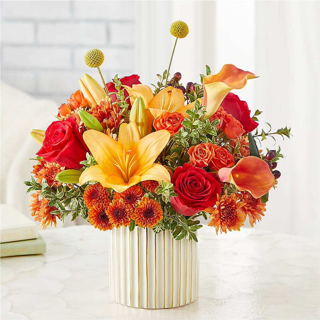 Scarlet Skies Bouquet –  Tinys Flowers, Lansing IL