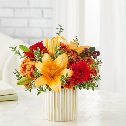 Scarlet Skies Bouquet –  Tinys Flowers, Lansing IL