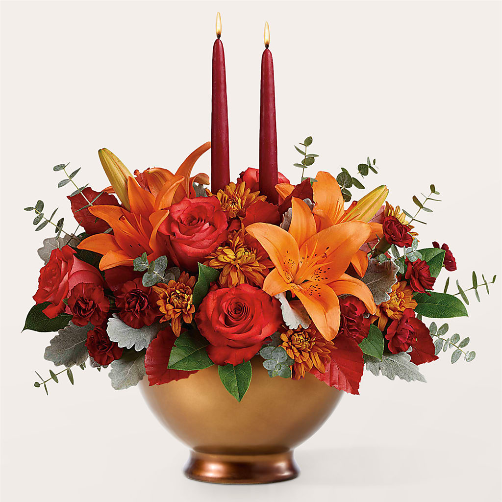 Fruits of Fall Centerpiece –  Tinys Flowers, Lansing IL