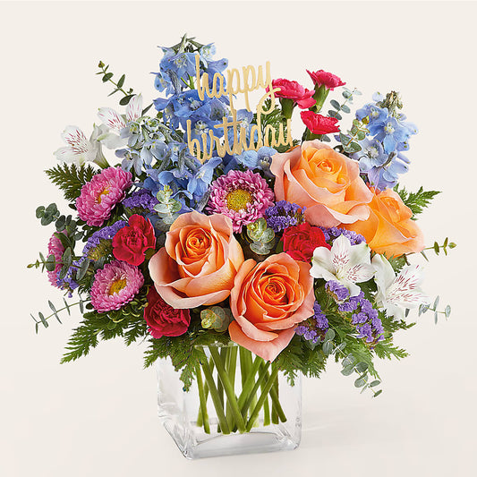 Birthday Bash Bouquet –  Tinys Flowers, Lansing IL
