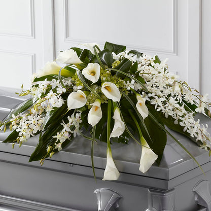 Angel Wings Casket Spray –  Tinys Flowers, Lansing IL