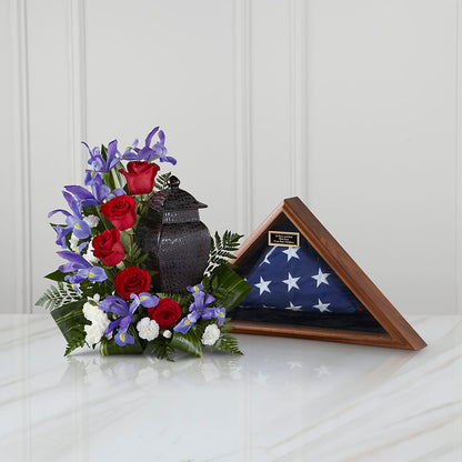 Patriotic Tribute Arrangement –  Tinys Flowers, Lansing IL