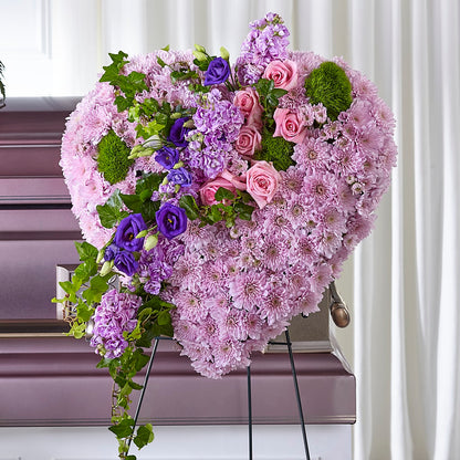 Treasured Love Standing Heart –  Tinys Flowers, Lansing IL