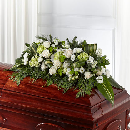 Hopeful Gesture Casket Spray –  Tinys Flowers, Lansing IL