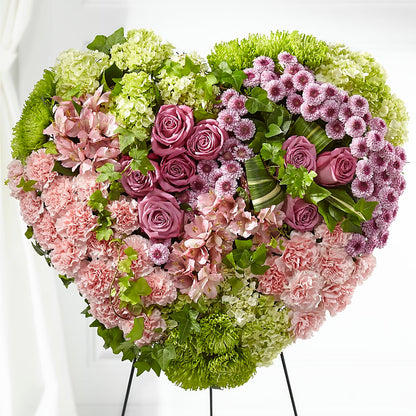Heartwarming Standing Heart –  Tinys Flowers, Lansing IL