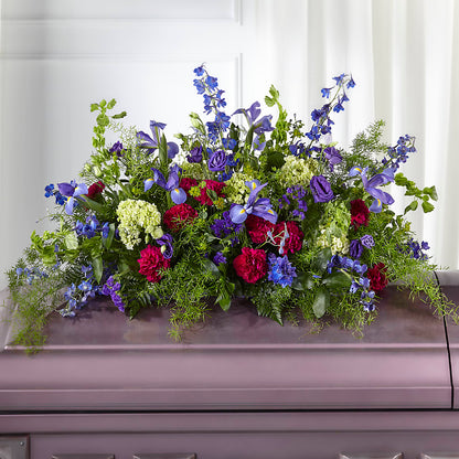 Always Treasured Casket Spray –  Tinys Flowers, Lansing IL