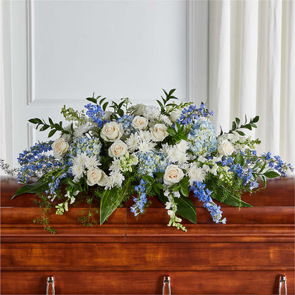 Timeless Essence Casket Spray –  Tinys Flowers, Lansing IL