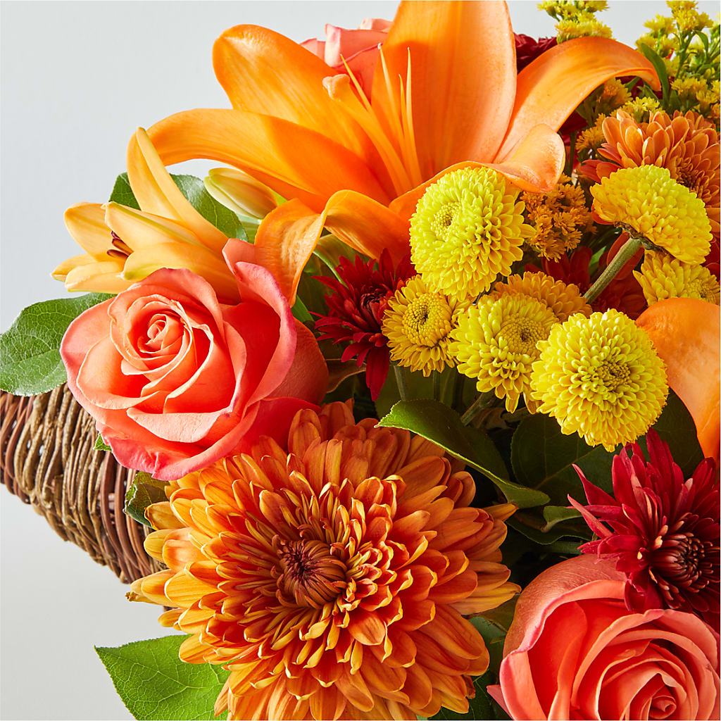 Bouquet of Blessings Cornucopia –  Tinys Flowers, Lansing IL