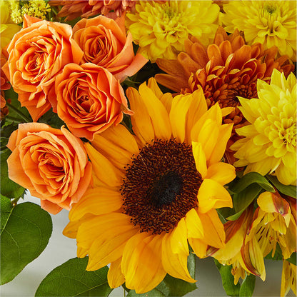 Autumn Harmony Centerpiece –  Tinys Flowers, Lansing IL