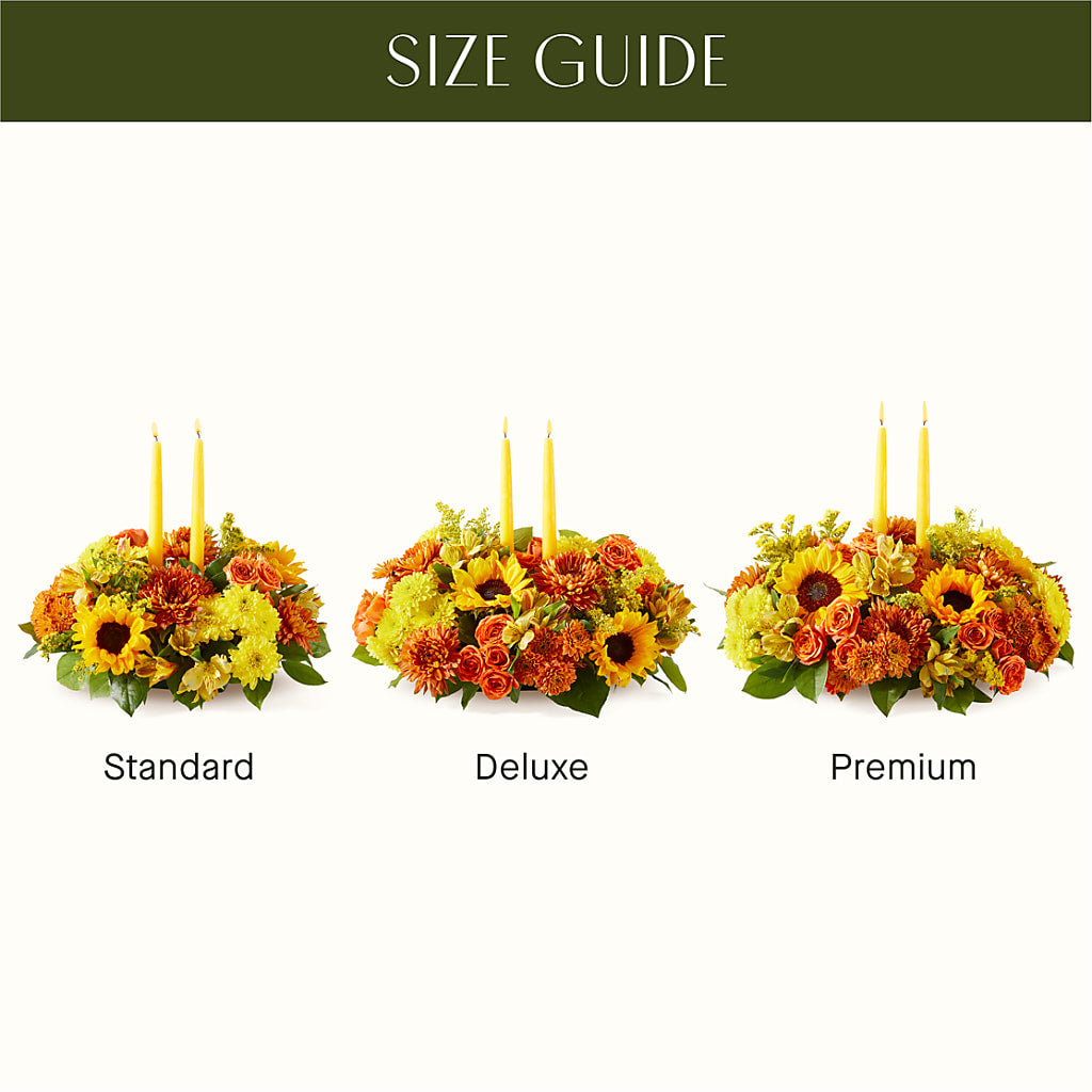 Autumn Harmony Centerpiece –  Tinys Flowers, Lansing IL