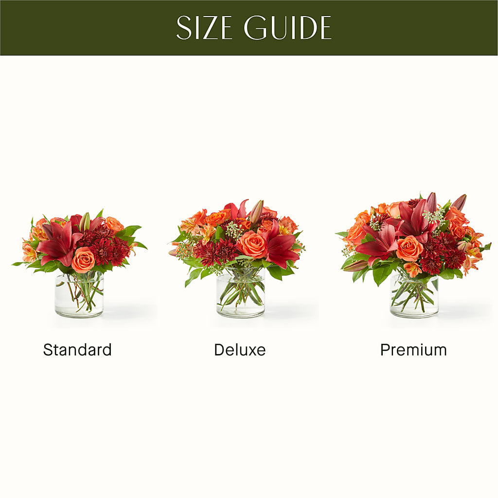 Crimson Leaves Bouquet –  Tinys Flowers, Lansing IL