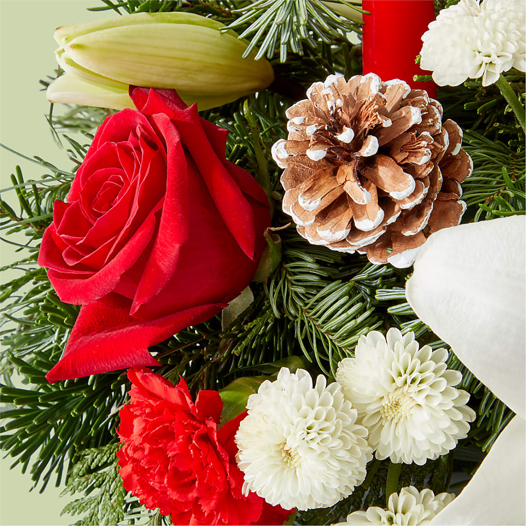 Seasonal Festivities Centerpiece –  Tinys Flowers, Lansing IL