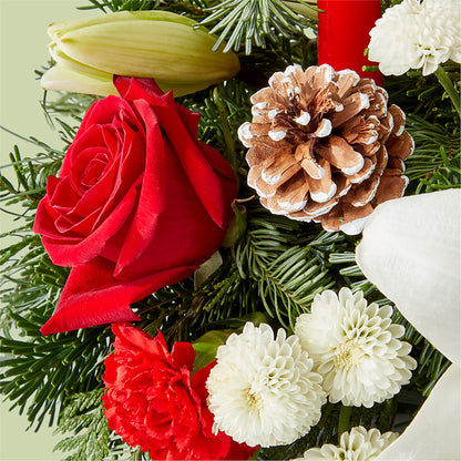 Seasonal Festivities Centerpiece –  Tinys Flowers, Lansing IL