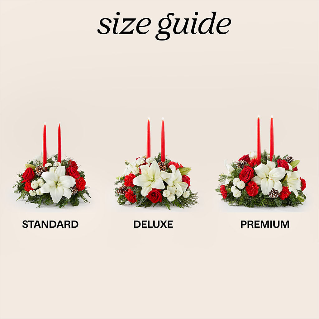 Seasonal Festivities Centerpiece –  Tinys Flowers, Lansing IL