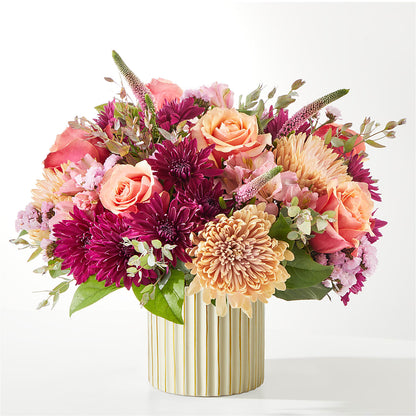Berry Cobbler Bouquet with Ivory Vase –  Tinys Flowers, Lansing IL