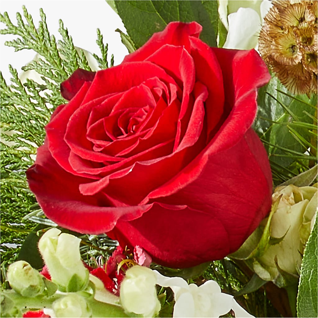 Deck the Halls Bouquet –  Tinys Flowers, Lansing IL