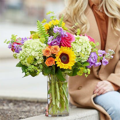 Vibrant Greetings Bouquet –  Tinys Flowers, Lansing IL
