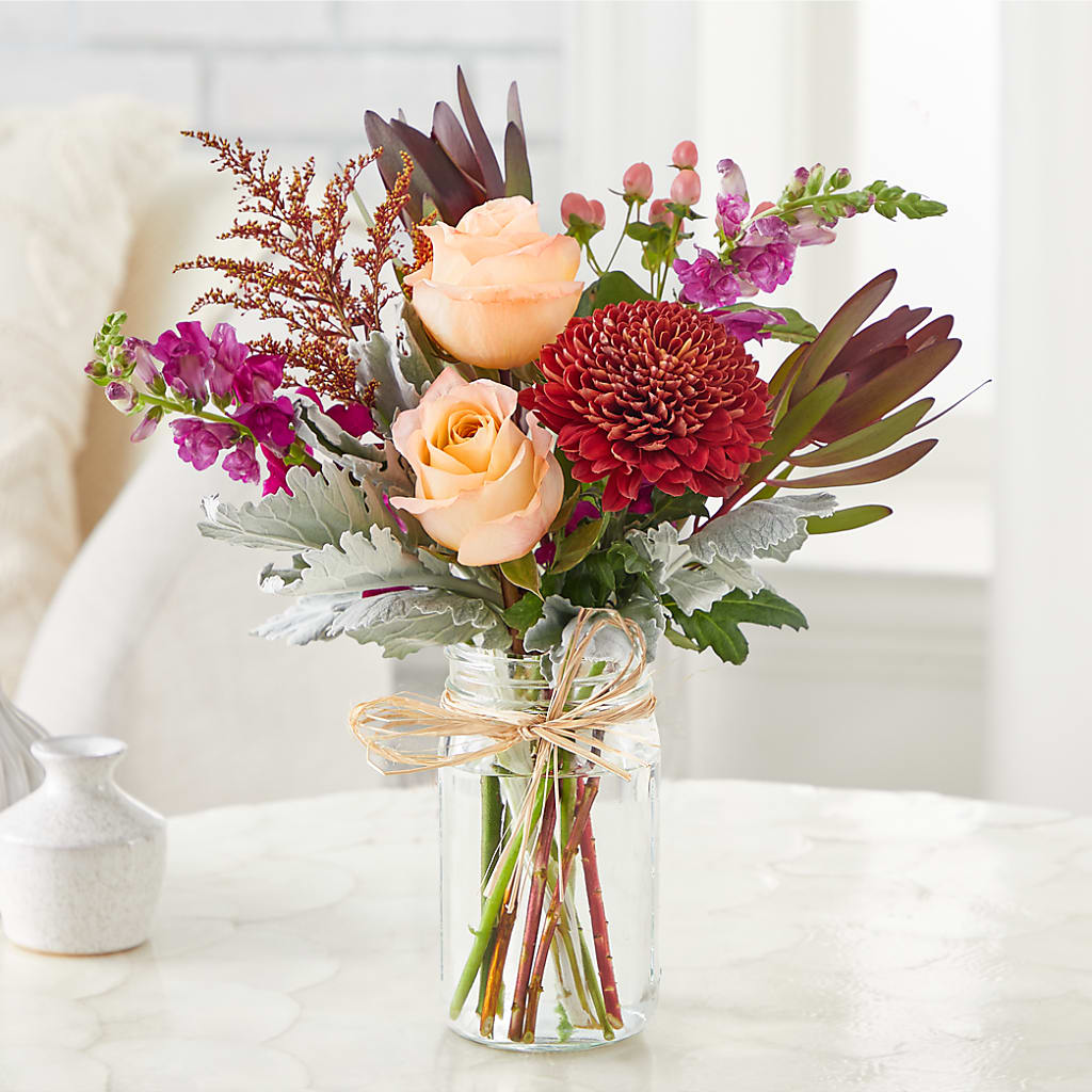 Moody Hues Bouquet –  Tinys Flowers, Lansing IL