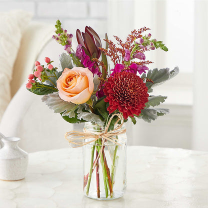 Moody Hues Bouquet –  Tinys Flowers, Lansing IL