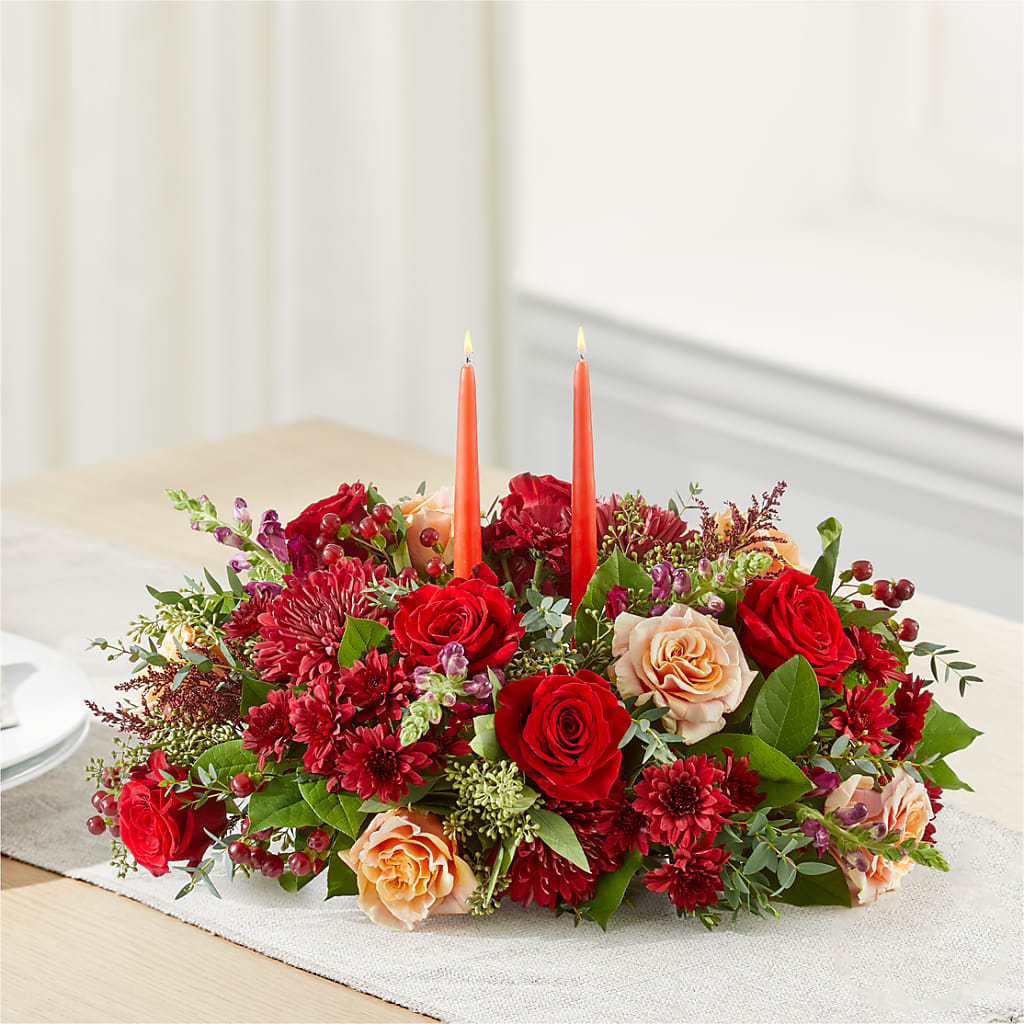 Most Thankful Centerpiece –  Tinys Flowers, Lansing IL