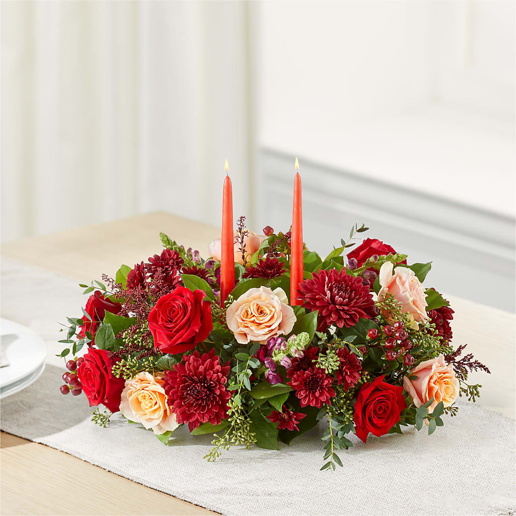 Most Thankful Centerpiece –  Tinys Flowers, Lansing IL