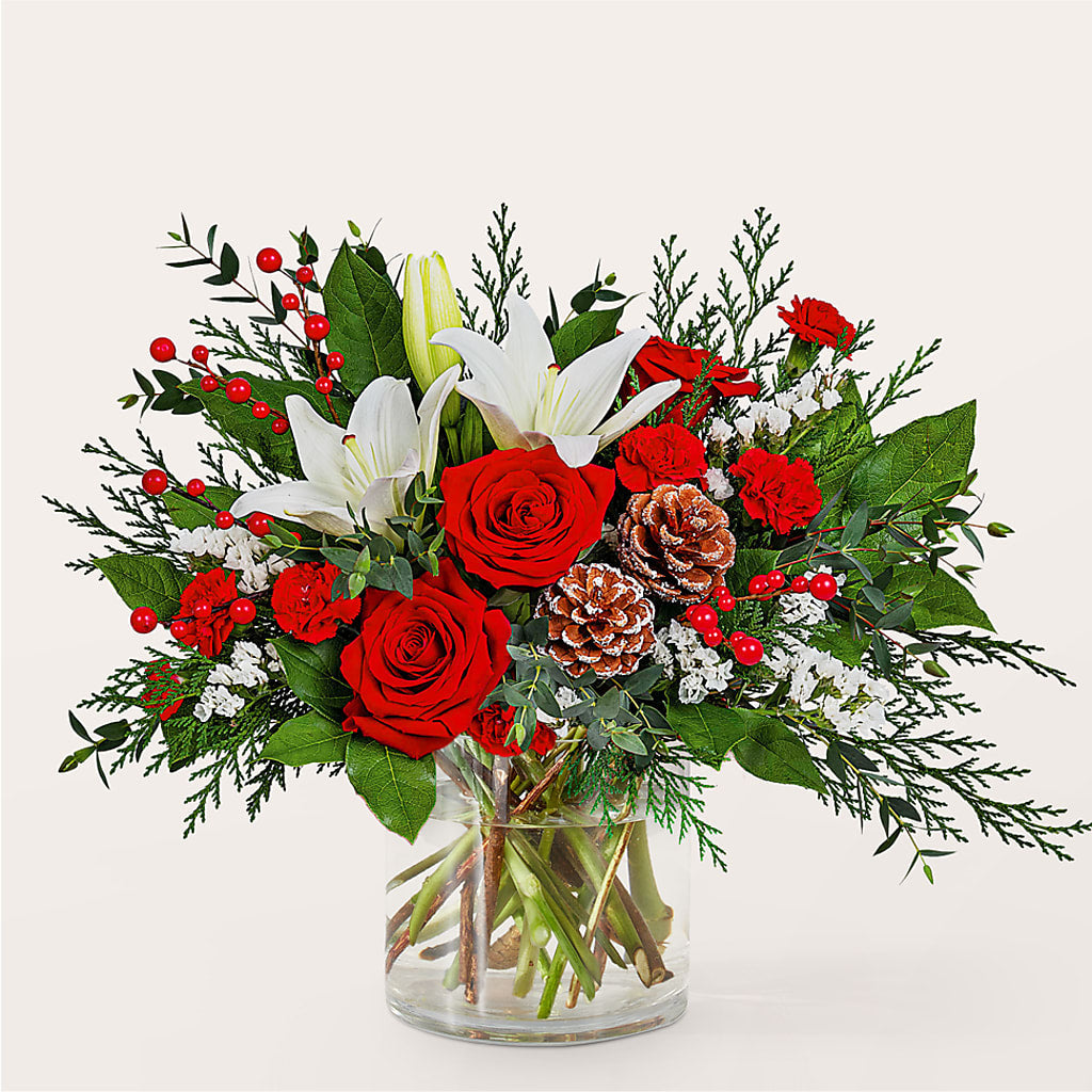 Best in Snow Bouquet –  Tinys Flowers, Lansing IL