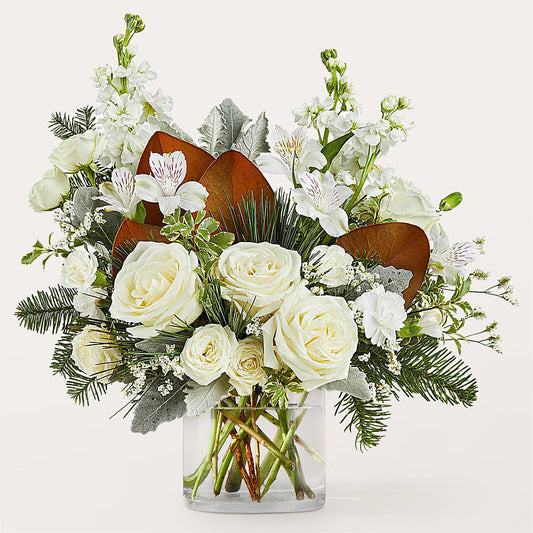 Fresh Snowfall Bouquet –  Tinys Flowers, Lansing IL